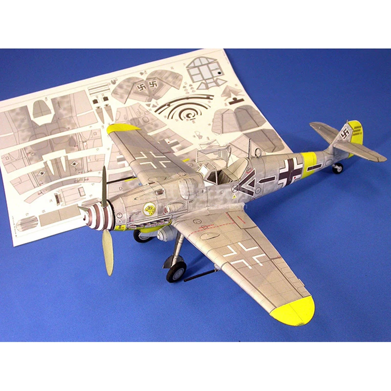 1:32 Германия Bf 109 G6/G14 бомбер картонная модель самолета 3D Papercraft Space библиотека House