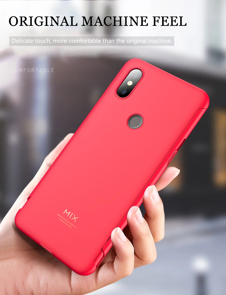 Чехол GKK Slide для Xiaomi mi x 3, чехол 360, полная защита, 2 в 1, Тонкая матовая Противоударная и защитная задняя крышка для mi x 3, Coque Fundas