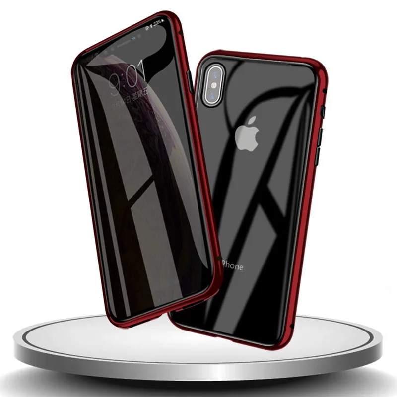 Магнитный чехол Conelz для iPhone X XS XR Защитная пленка экрана из закаленного стекла