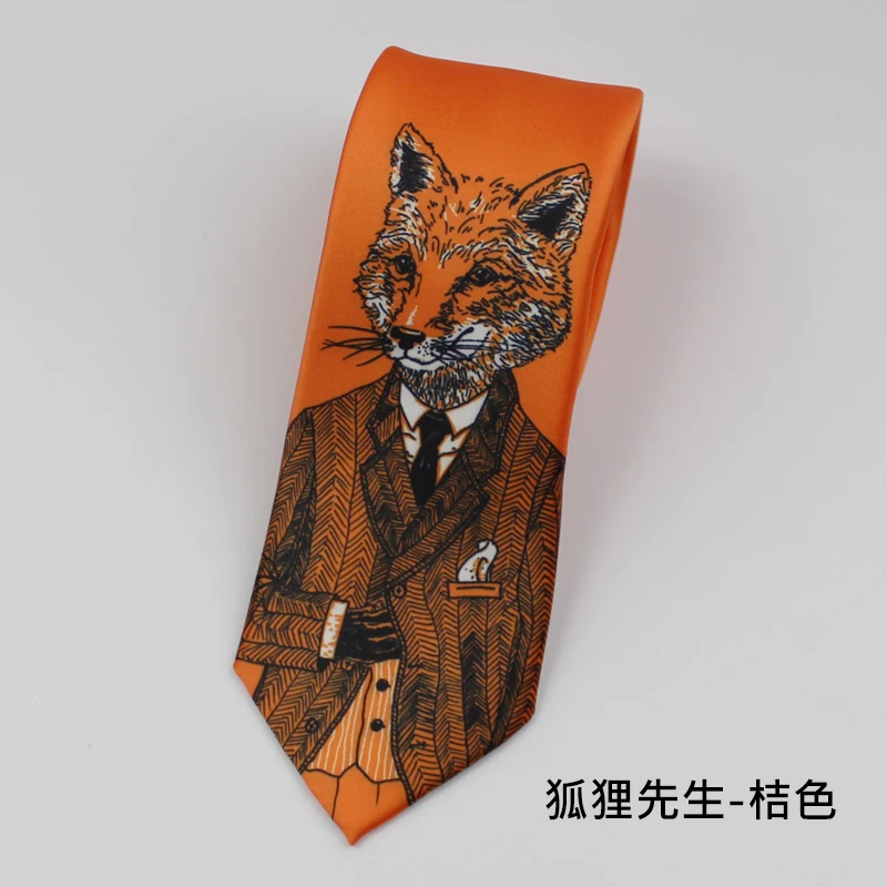 В подарок витанж стиль MR. fox креативный Серебряный/черный галстук olded ткань для коробка для вечеринки Упаковка 1 шт