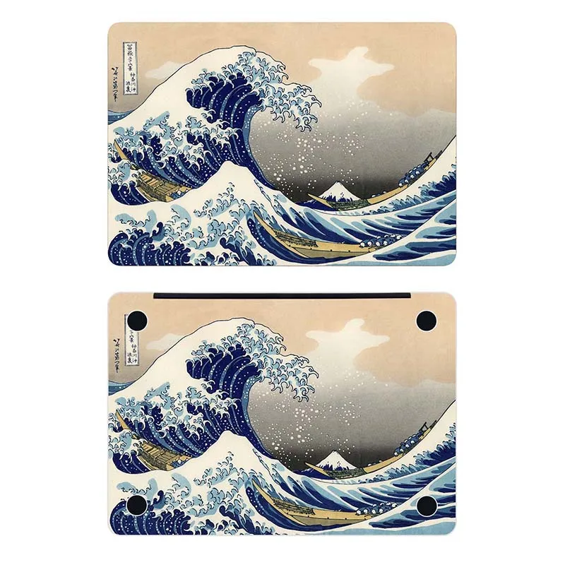 Японская Классическая картина наклейка для ноутбука Ukiyo e Macbook Pro Air Retina 11 12 13 15