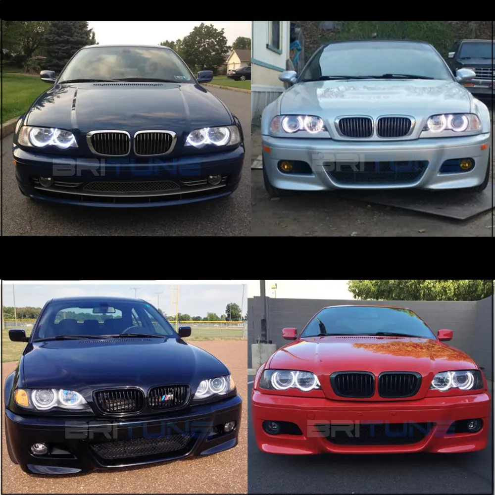 Britune ангельские глазки для BMW E38 E39 E46 E36 Модифицированная фара Объектив проектор COB