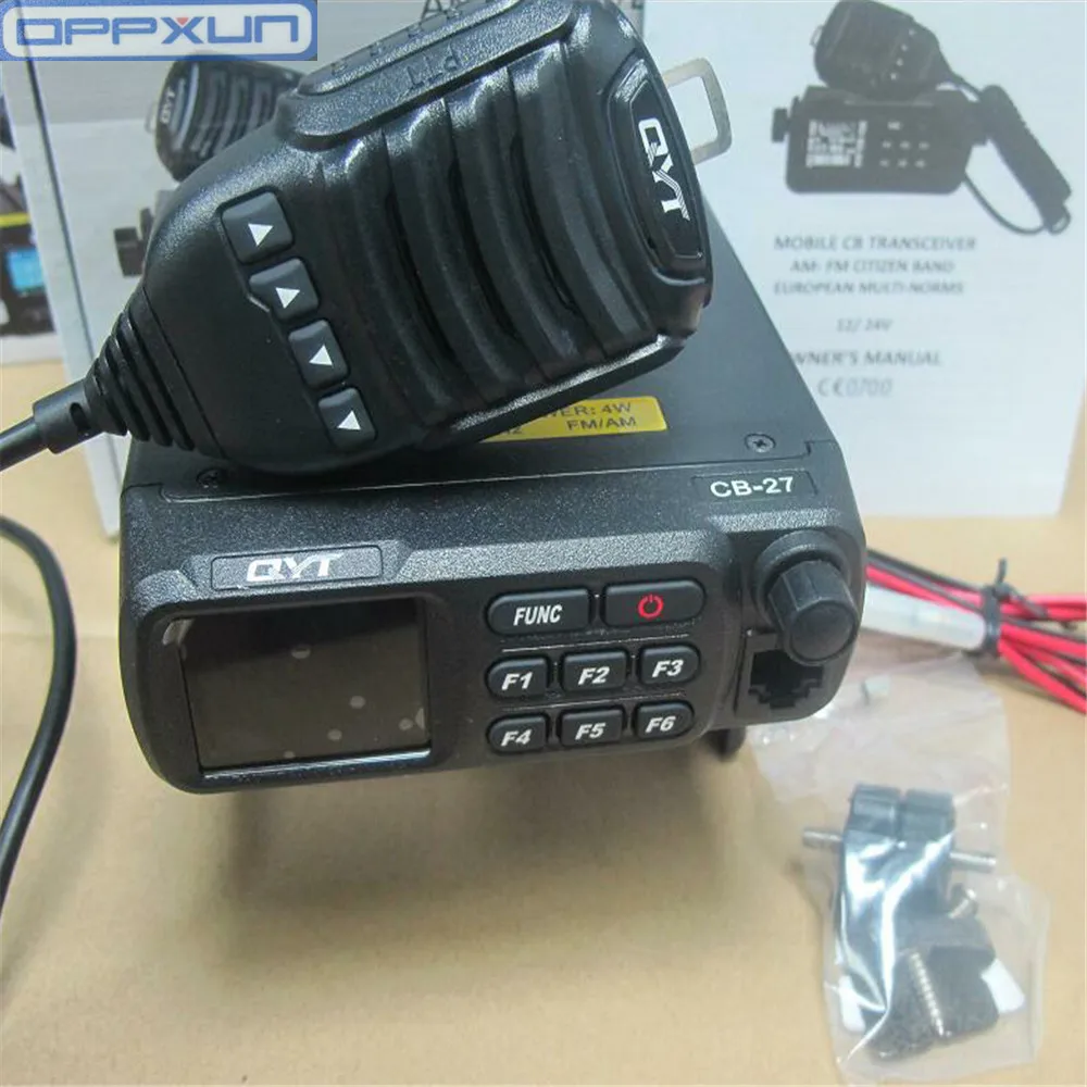 QYT CB 27 портативная рация am радиоприемник станция 26 МГц AM/FM 12/24V 4 Вт ЖК дисплей