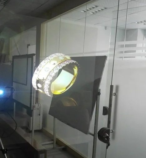 1 52 м x Голографическая проекционная пленка клейкая задняя для окна дисплея |