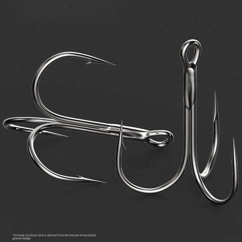 Тройные Крючки 20 шт./лот Экстра острые стрелы Высокоуглеродистый рыболовный