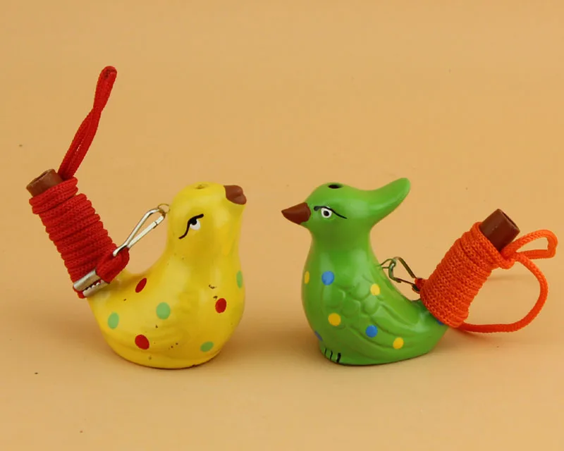 

240pcs/lot Vintage Style Handmade Ceramic Water Bird Whistle Clay Song Chirps Birds Christmas Party Gift Free Shipping