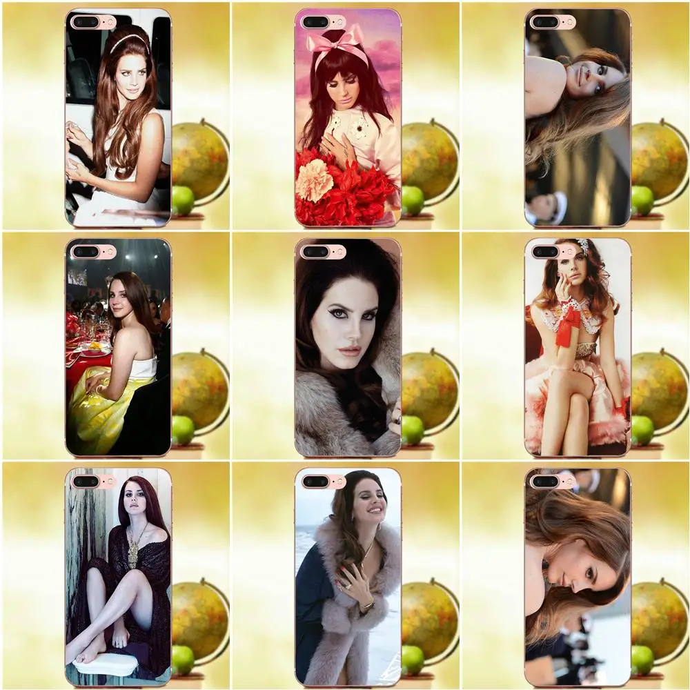 TPU телефон прозрачный певец Лана Дель Рей модный бренд для Apple iPhone X XS Max XR 4 4S 5 5C 5S SE 6