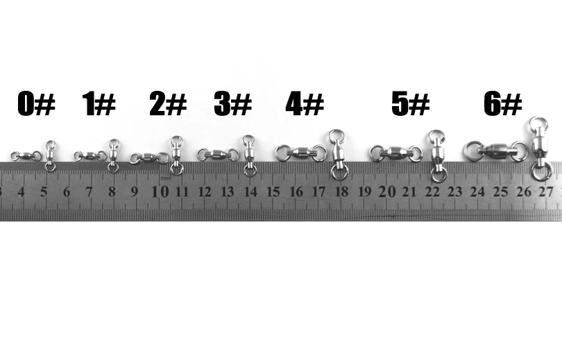 MNFT 100 шт./лот шарикоподшипник рыболовные вращающиеся твердые кольца соединители