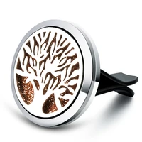 exquisite fashion charm perfume life tree aromatherapy box diffuser car air fresh diffuser decoration necklace pendant jewelry