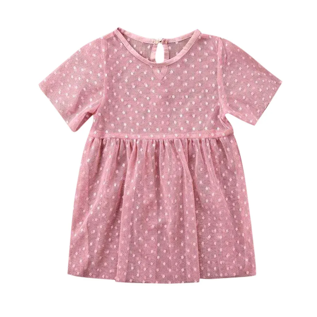 2019 Toddler Kids Baby Girls Tulle Perspective Smock Princess Party Pageant Dresses Spring summer Casual fashion | Детская одежда и