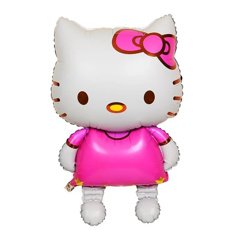114*70 см 1 шт. большой Размеры Kitty Cat Фольга шар мультфильм одежда для свадьбы дня