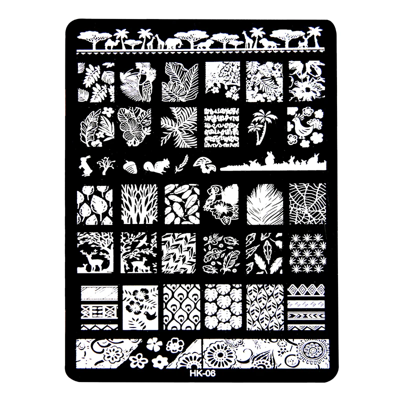 11 шт. женские штампы для дизайна ногтей|stamping template|nail art stamping templateimage plate |