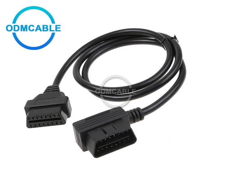 OBD-II кабель OBD2 16Pin штекер к женскому Удлинительный диагностический удлинитель 100