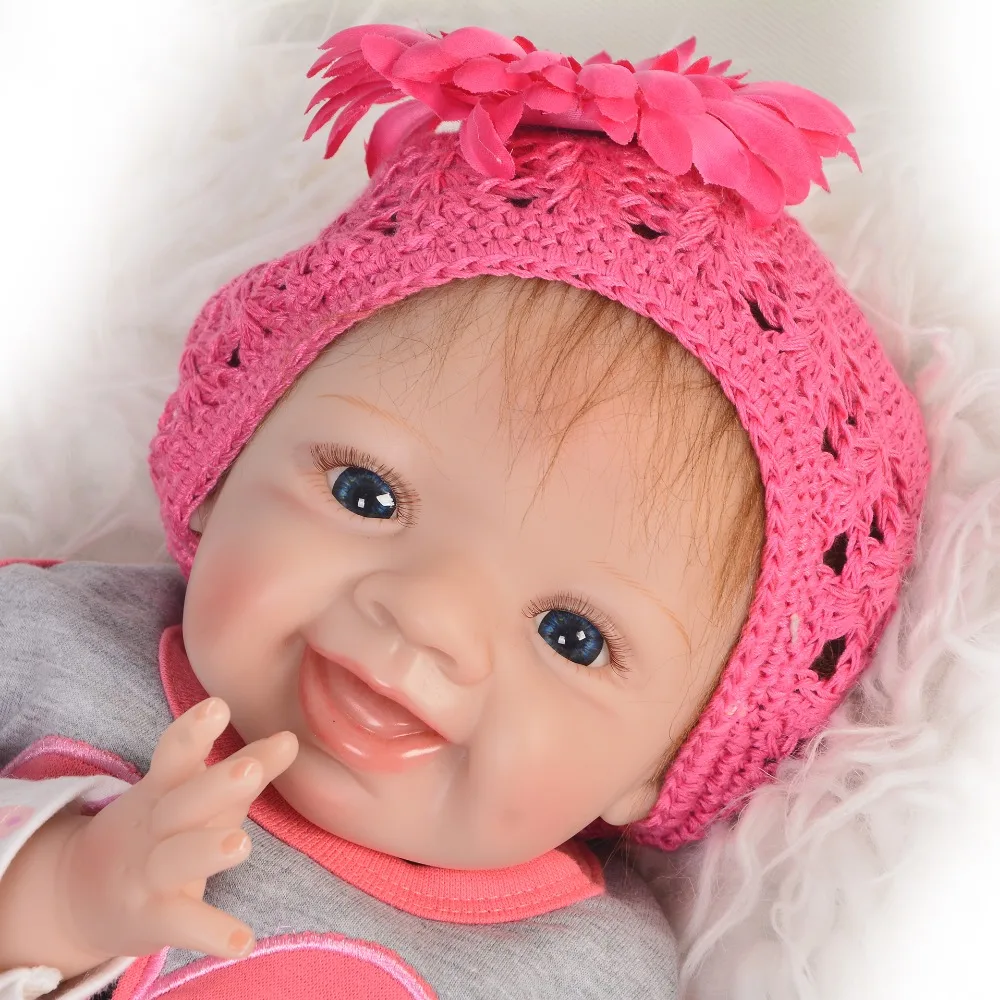 KEIUMI Милая 22 дюймовая Кукла Reborn Baby Doll Реалистичная модная детская кукла Принцесса