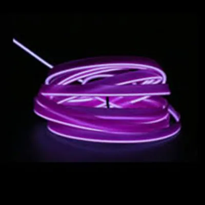 1M-Purple 1 м Автомобильный светодиодный интерьерный светодиодный гибкий светодиодный украшения с неоновым светом гирлянда лисенс пластина провод веревка труба линия с usb-драйвером DIY - Испускаемый цвет: 1M-Purple