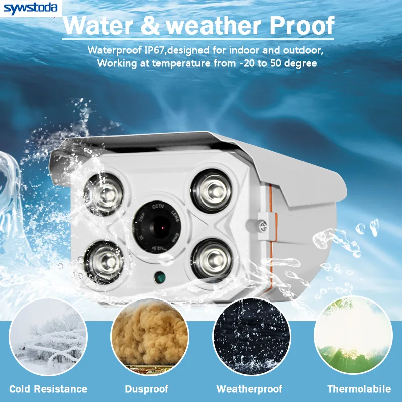 Новая ip-камера HD 5MP 1080P H.265, Onvif Bullet, водонепроницаемая, CCTV, для улицы, 48 В, PoE, сеть, Массив 4*, ИК-камера безопасности