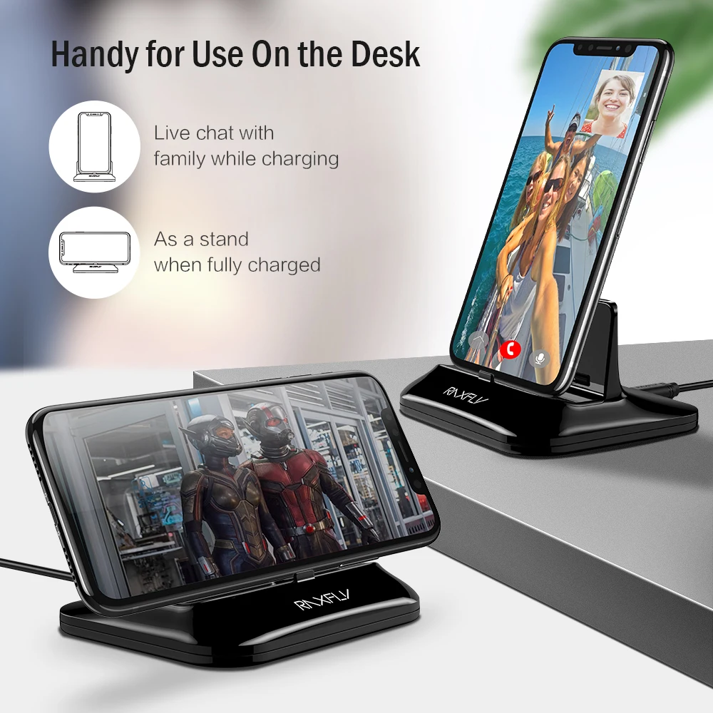 Магнитное зарядное устройство RAXFLY для iphone 12 11 Pro Max док станция магнитная