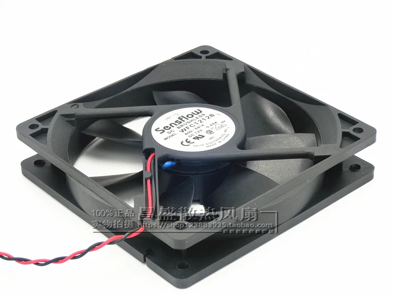 

Sensflow 12cm/12025 double ball mute chassis / power supply fan WFC1212B 0.44A