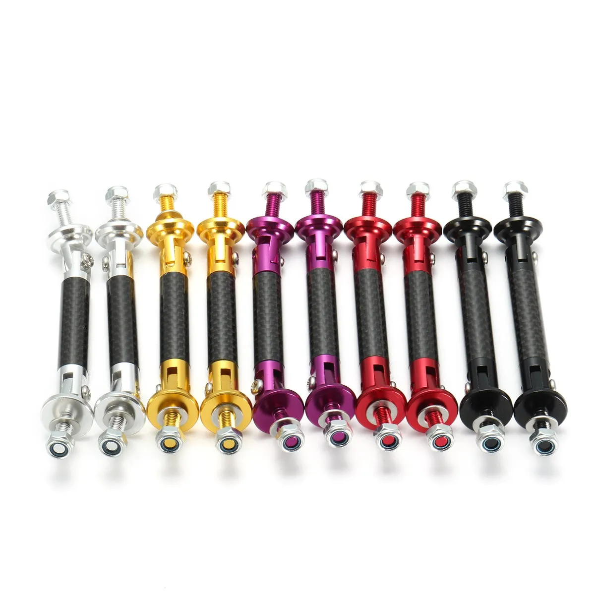 2 шт. настраиваемый передний и задний бампер из углеродного волокна 75 мм |