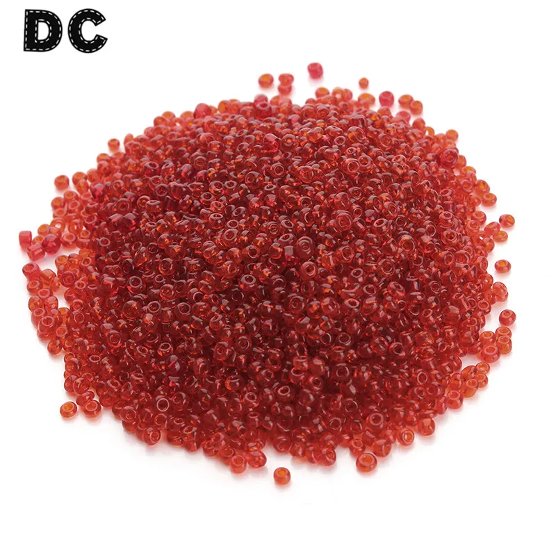 DC 1500 шт./лот синий зеленый оранжевый белый стеклянный бисер мелкие Бусины 2 мм