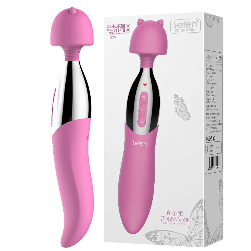 Leten двойной вибрации интимные игрушки для женщин Отопление G Spot вибратор