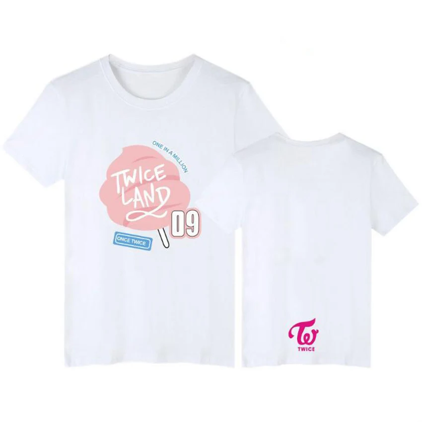 Футболка женская хлопковая с коротким рукавом в стиле K-POP | Женская одежда