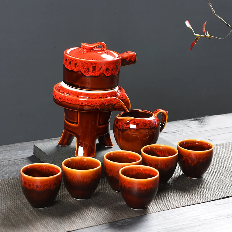 Красивая подарочная коробка керамический инфузор китайские чайные чашки набор