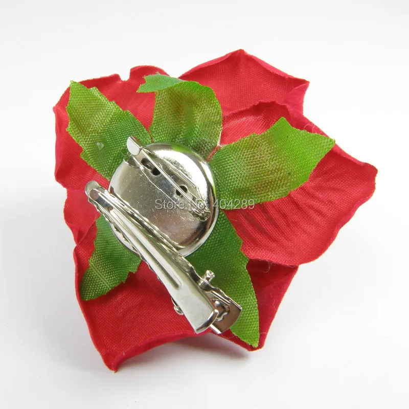 Зажим для волос Женский с красной розой свадебный аксессуар |