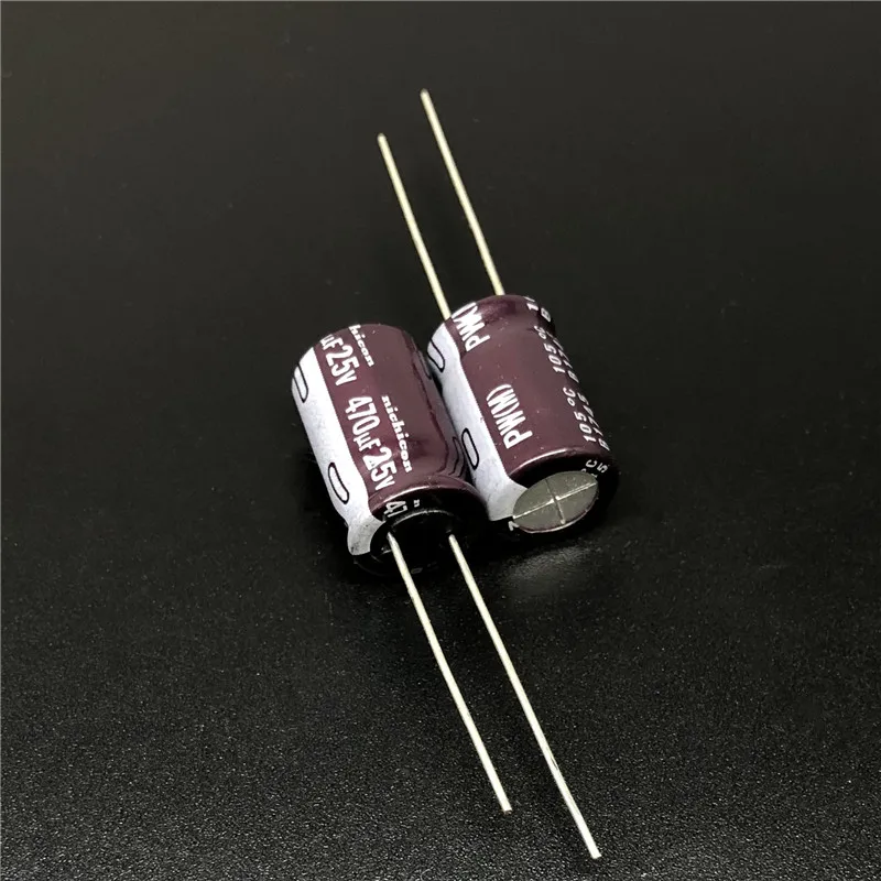 10 шт/100 шт 470мкФ 25В NICHICON PW серия 10х16 мм низкое сопротивление длительный срок службы 25V470uF алюминиевый электролитический конденсатор
