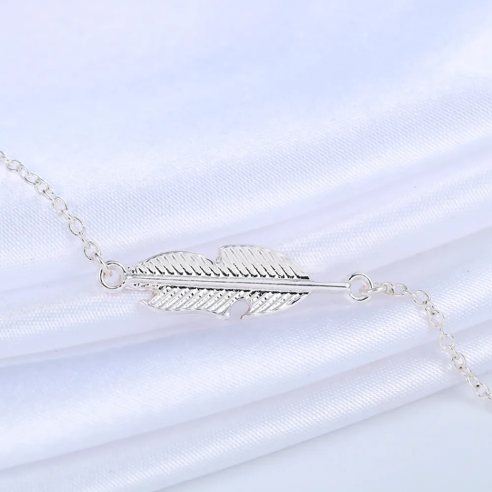 Женские браслеты манжеты Kinitial с простыми листьями и листьями|bracelet designer|designer