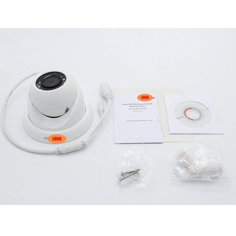 3MP POE IP камера IPC-HDW1320S H.264 IP67 IR30m мини купольная Водонепроницаемая cctv сетевая для