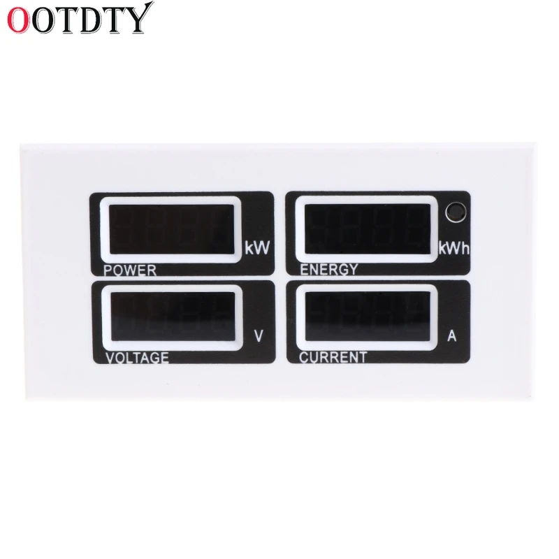 OOTDTY 4in1 Digital Ammeter Voltmeter Watt Power Energy Meter AC 80-260V 100A PZEM-004 | Инструменты