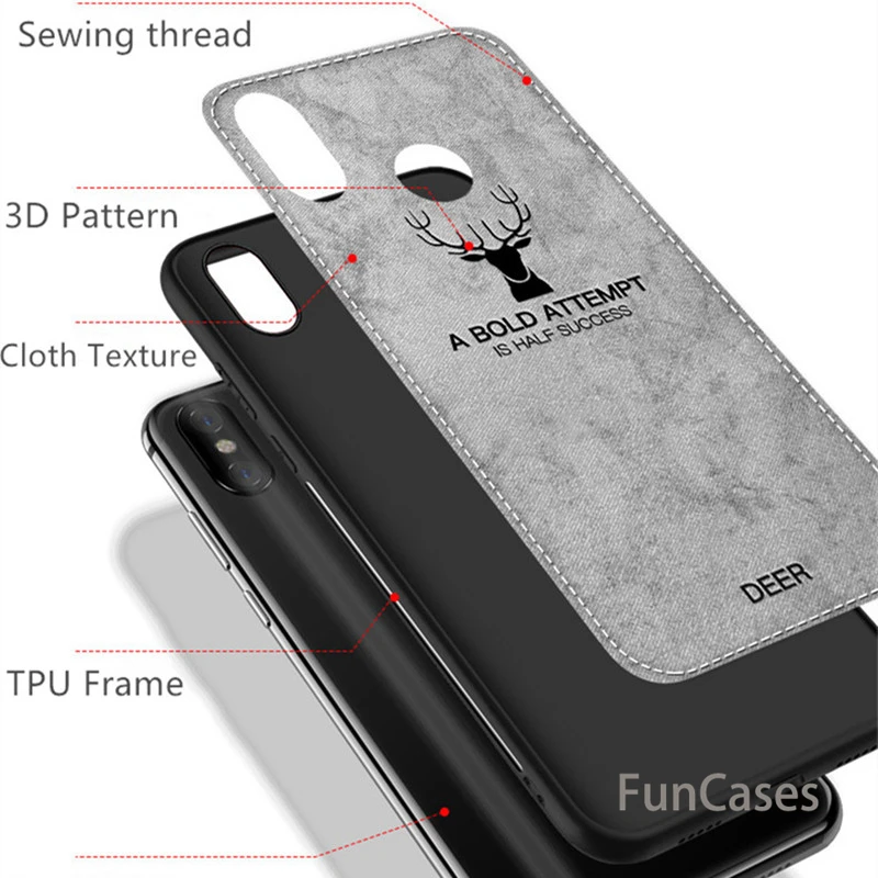 Роскошный оригинальный текстура ткани чехол для телефона Xiaomi Redmi Note 5 Pro