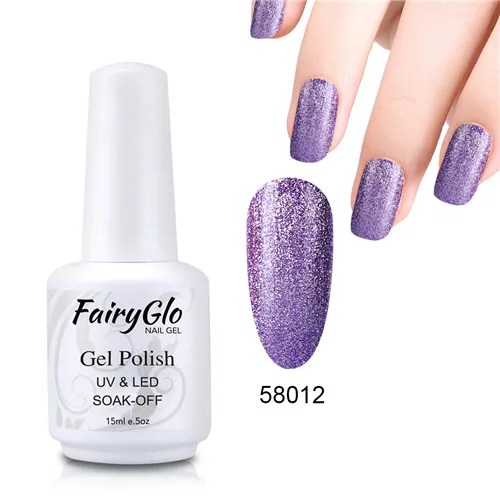 FairyGlo 15 мл Bling Platinum лак для ногтей тиснение краски Лак для ногтей Vernis a Ongle Nagellak эмаль счастливый лак Гибридный лак - Цвет: 58012