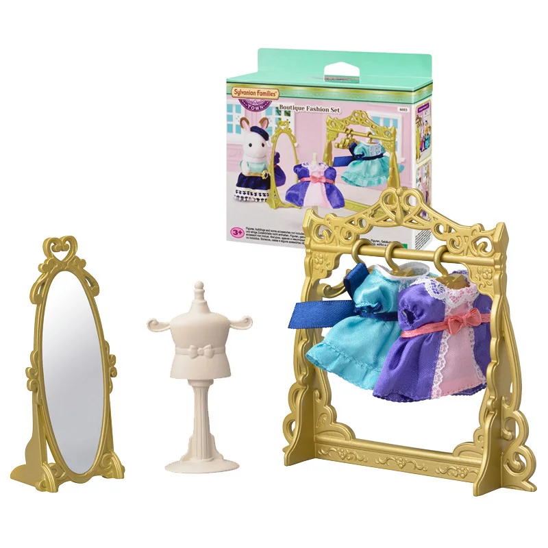 Sylvanian Family пушистый кукольный домик с животными аксессуары мебель модная одежда