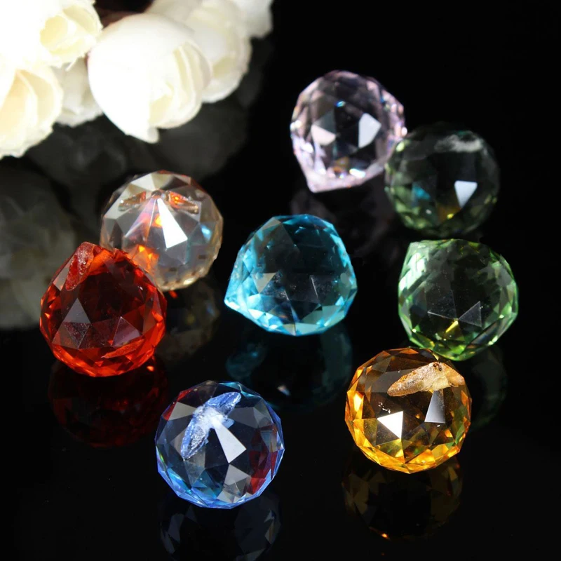 8 шт., хрустальная люстра, запчасти, Haning glass призмы, радуга, Suncatcher, подвески, светильник, люстра, подвески