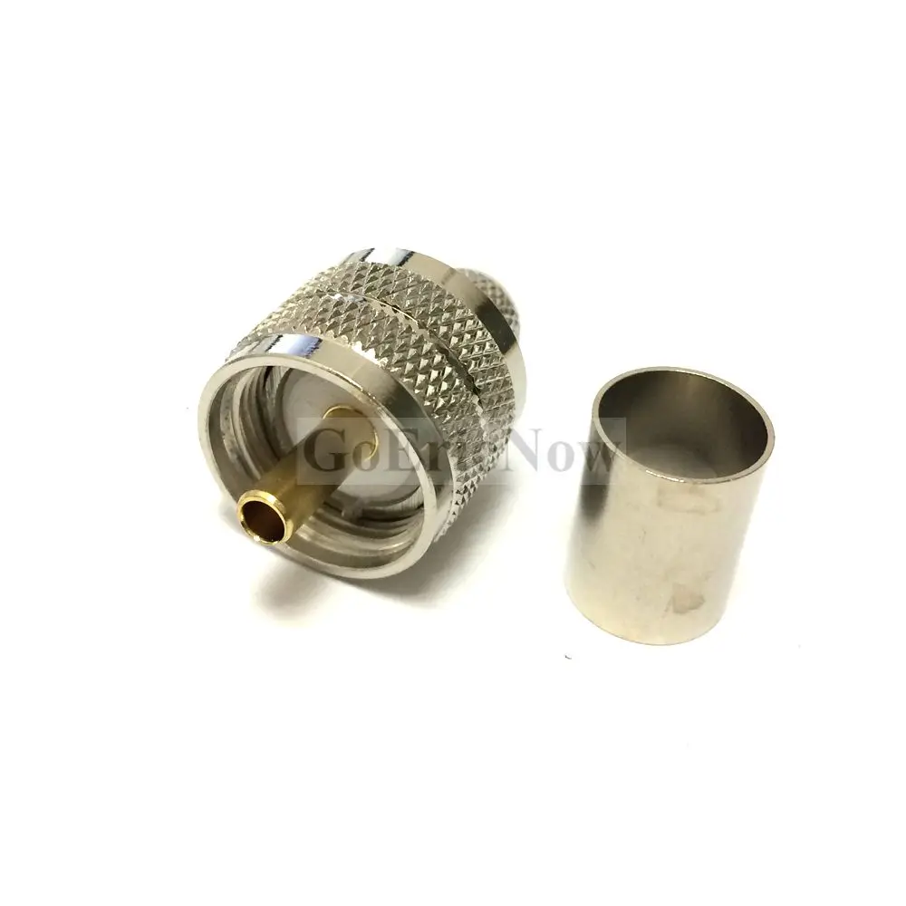 1 шт. RF Coax UHF Штекерный обжим PL259 коаксиальный разъем для LMR400 RG8 RG213 ОТРЕЗОК кабеля