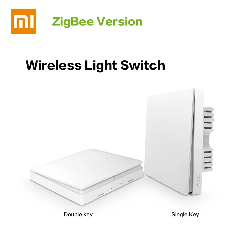 Xiao mi Aqara настенный выключатель Smart Light control ZigBee версия с одним/двойными клавишами