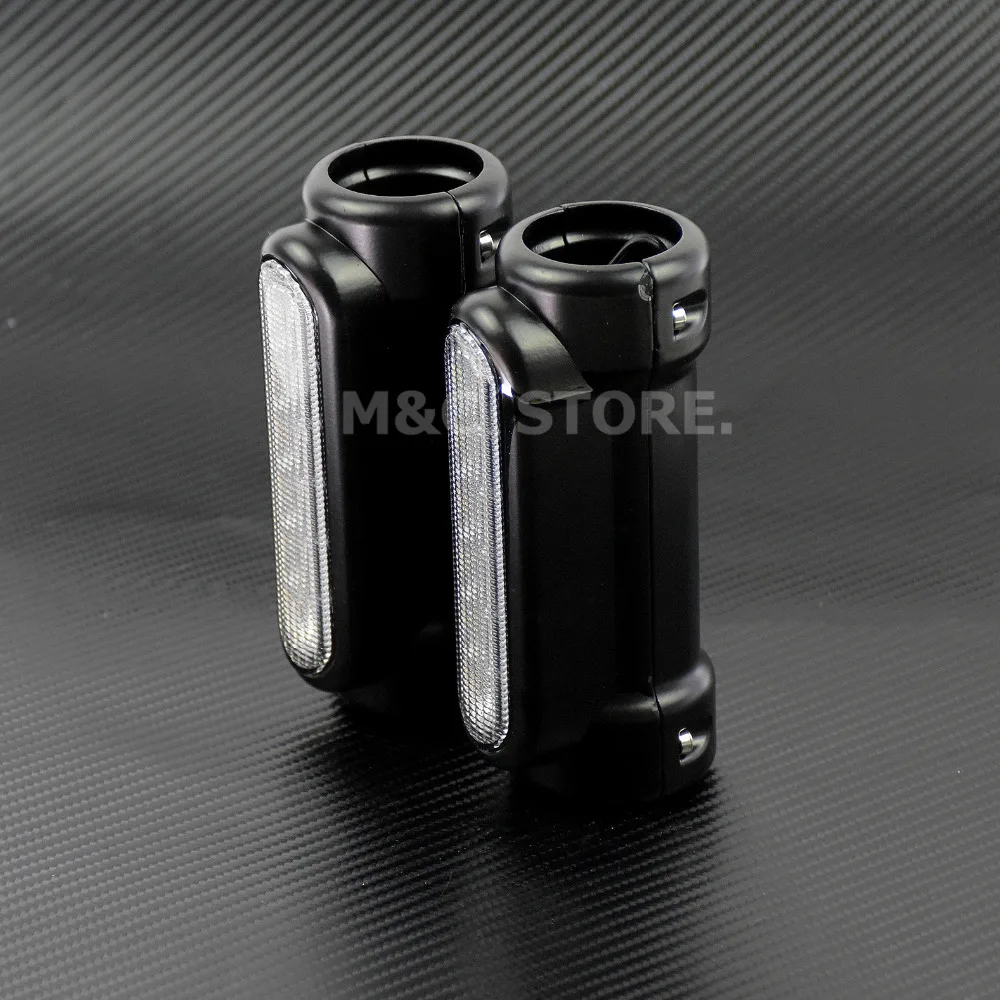 Мотоцикл Черный хром Шоссейный свет фар Сигнал поворота Указатель Лампы