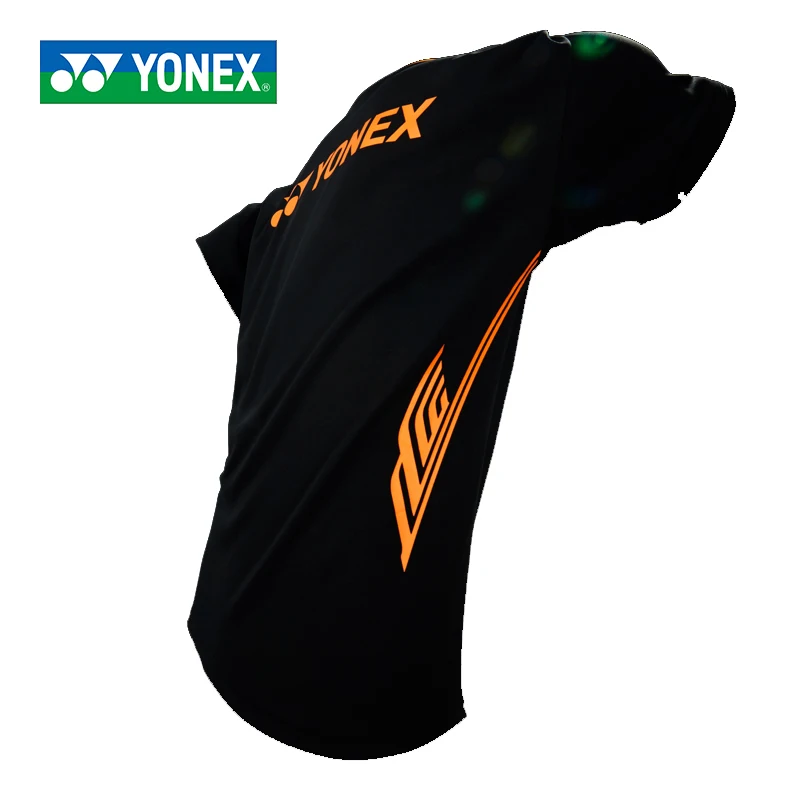 Новинка Yonex мужские футболки для бадминтона дышащие удобные быстросохнущие спортивные футболки с коротким рукавом для фитнеса Lee Chong Wei