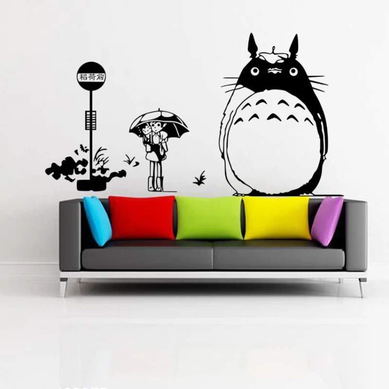 Мультфильм творческий тоторо стены стикеры детская комната детские гостиная