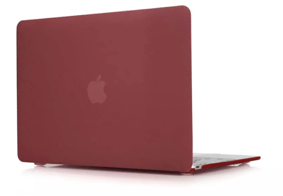 Wine Red Matte Чехол для ноутбука Apple MacBook Air Pro retina 11 12 13 15 для mac '' Air 13 Pro 13 15 дюймов с сенсорной панелью - Цвет: Wine Red Matte