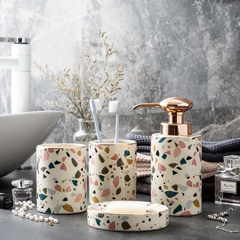 Керамика аксессуары для ванной набор мыла/держатель зубной