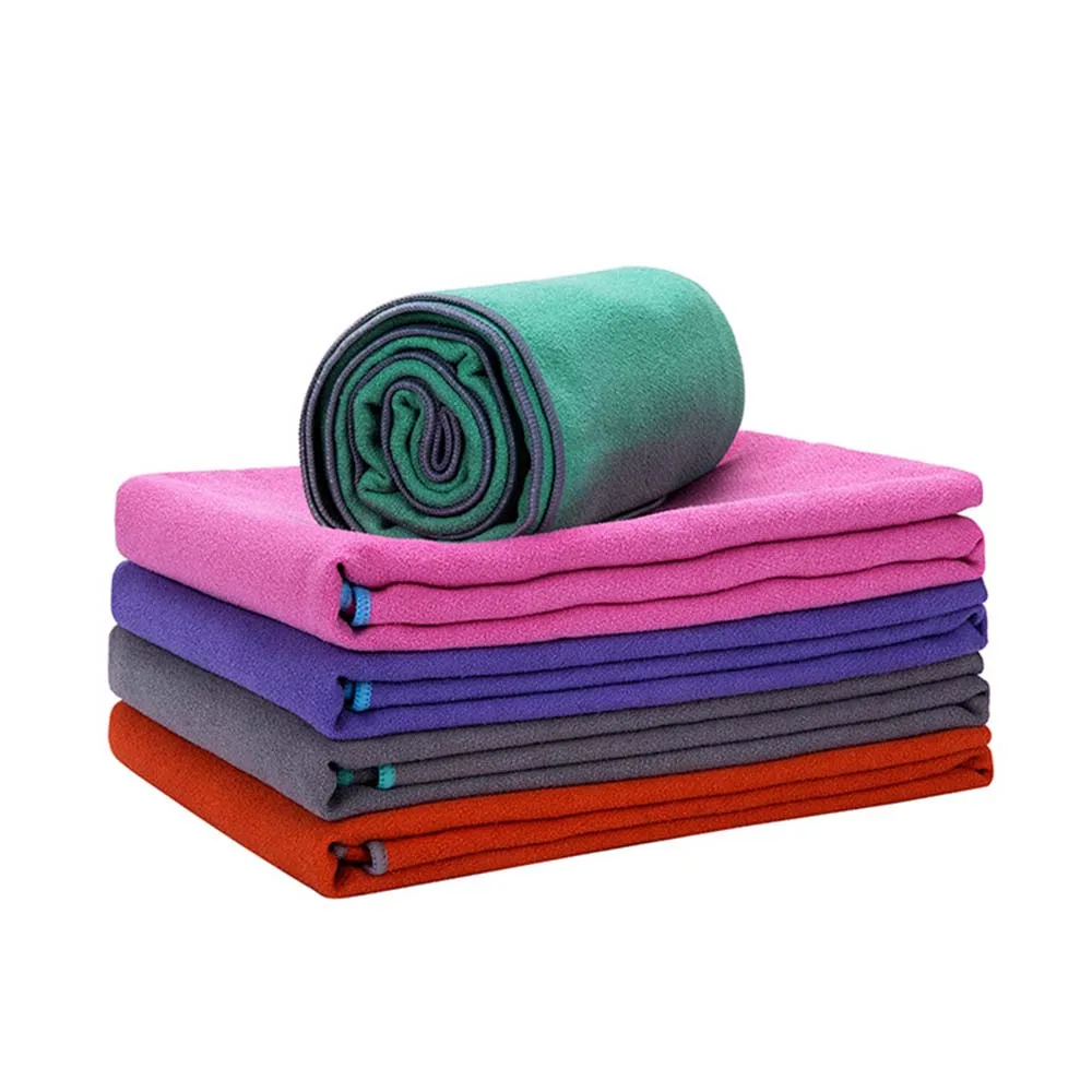 

Solid Color Yoga Blankets Non Slip Soft Yoga Mats Fitness Hand Towel 183*61cm Microfiber Sweat Absorbent Pilates Accessories