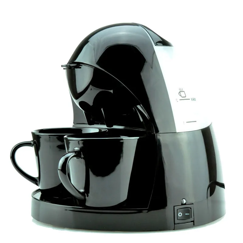 Fully Automatic 2 Cups Cafe Americal Drip Type Coffee Maker EU Plug 250ML Capacity Making Machine for Home Office | Бытовая техника