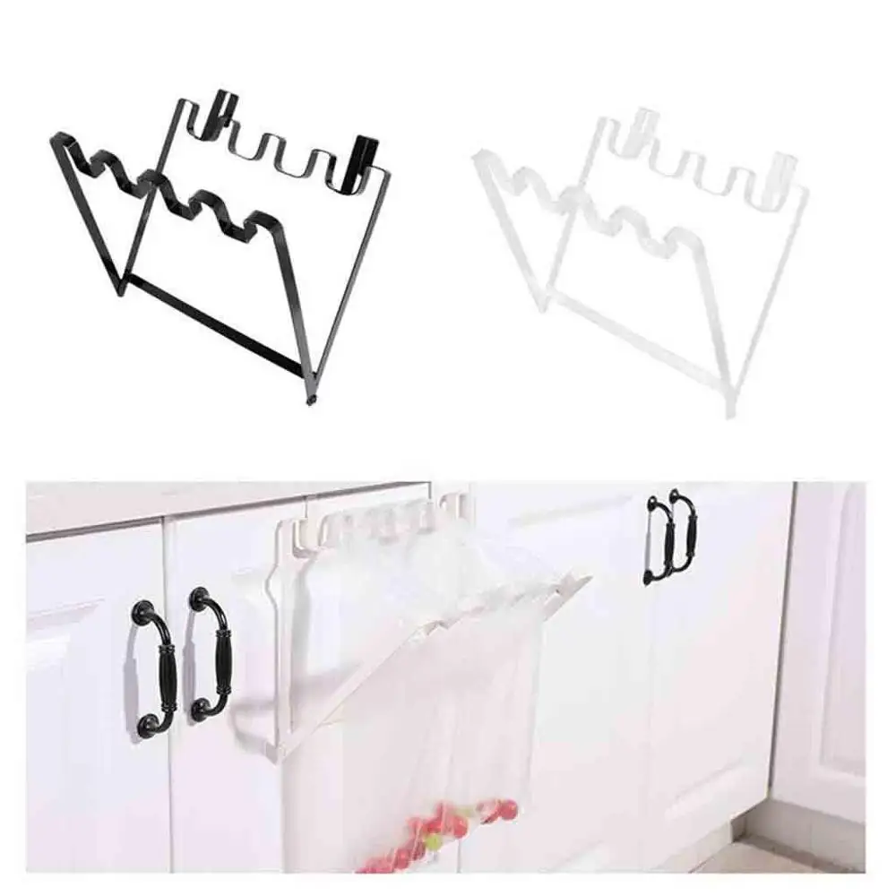 Hanging Garbage Bag Holder Foldable Cupboard Door Back Trash Rack Kitchen Racks for Bags BB4 | Дом и сад