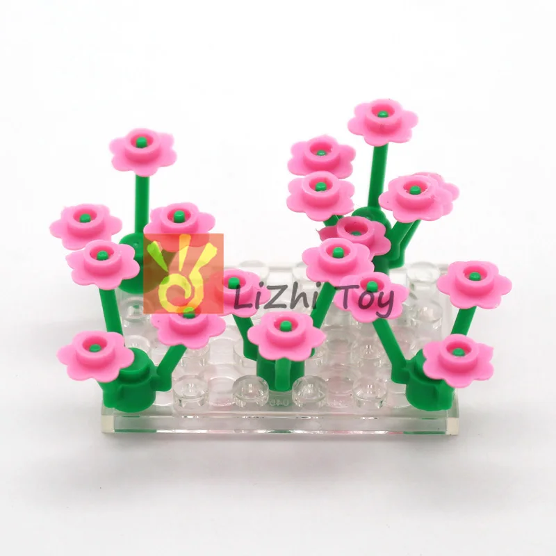 MOC Bricks 56750 Small Six-petal Flower DIY Enlighten Block Compatible with Assembles Particles | Игрушки и хобби