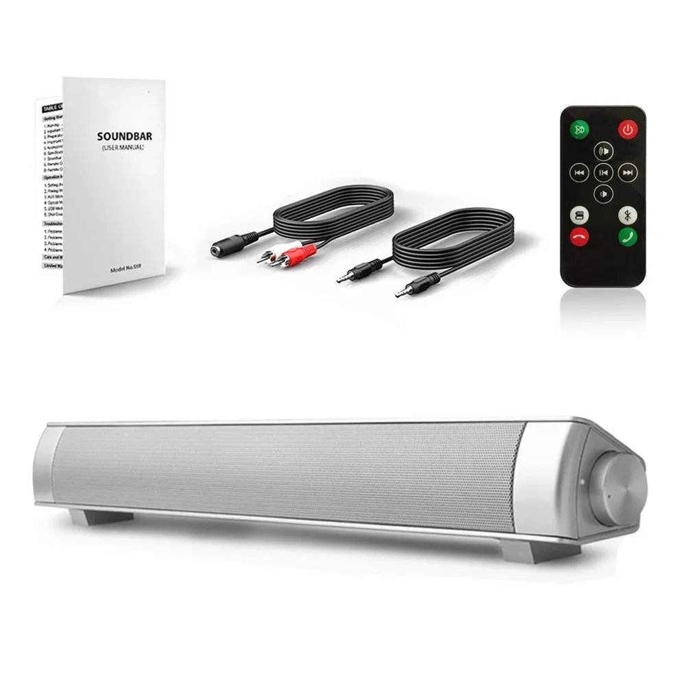 Stereo Sound Dual Speaker BT4.1 Sound System For TV Computer Portable Home Theater Bluetooth Audio TF Card Hands-free Calling