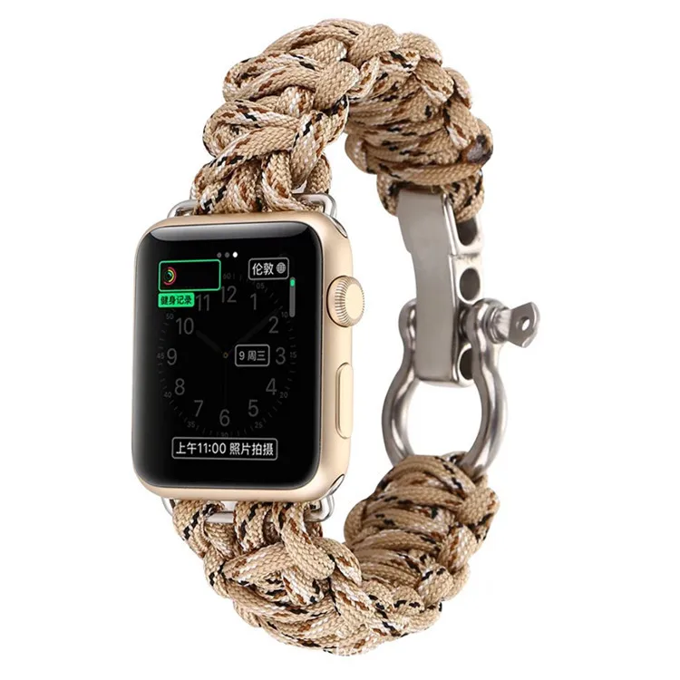 Камуфляжный нейлоновый ремешок для часов Onthelevel с зонтиком 42 мм 38 Apple Watch