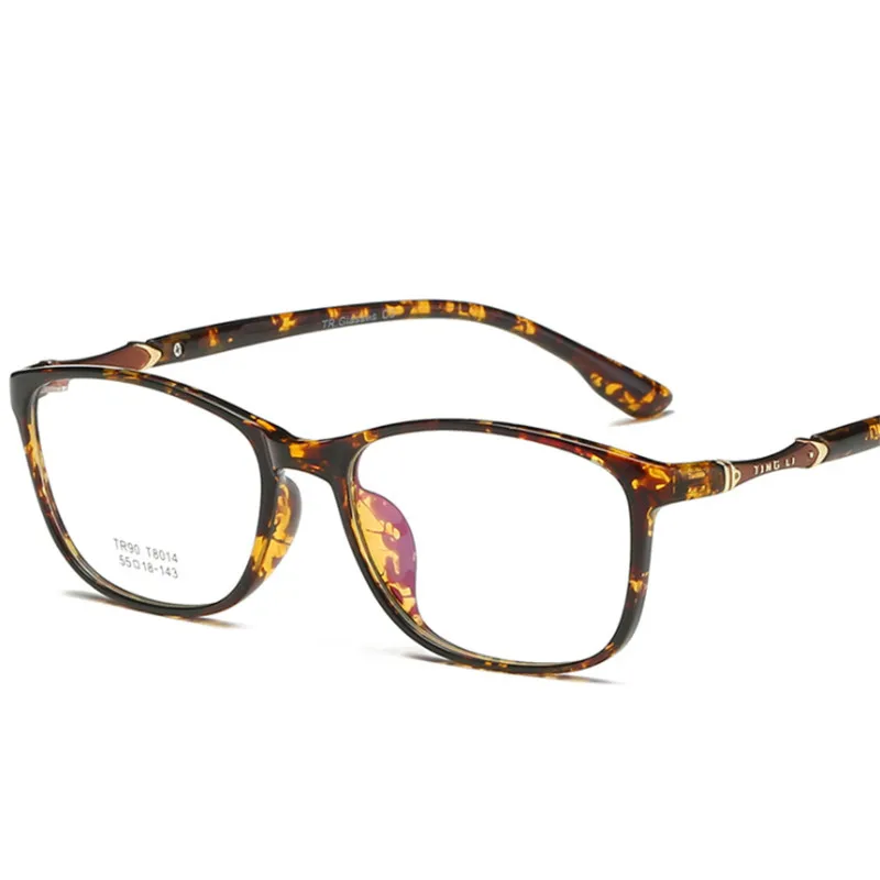 TR90 Glasses Frame Mens Prescription glasses Square frame Light Comfortable Eye Women 014 Optical 55-18-143 | Аксессуары для